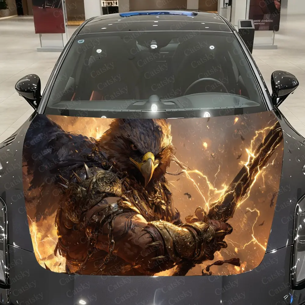Blazing Eagle-Bodied War God Car Vinyl Wrap, PVC Material Waterproof Car Hood Sticker, Self-Adhesive Scratch-Resistant Stickers
Blazing Eagle-Bodied War God Car Vinyl Wrap, PVC Material Waterproof Car Hood Sticker, Self-Adhesive Scratch-Resistant Stickers