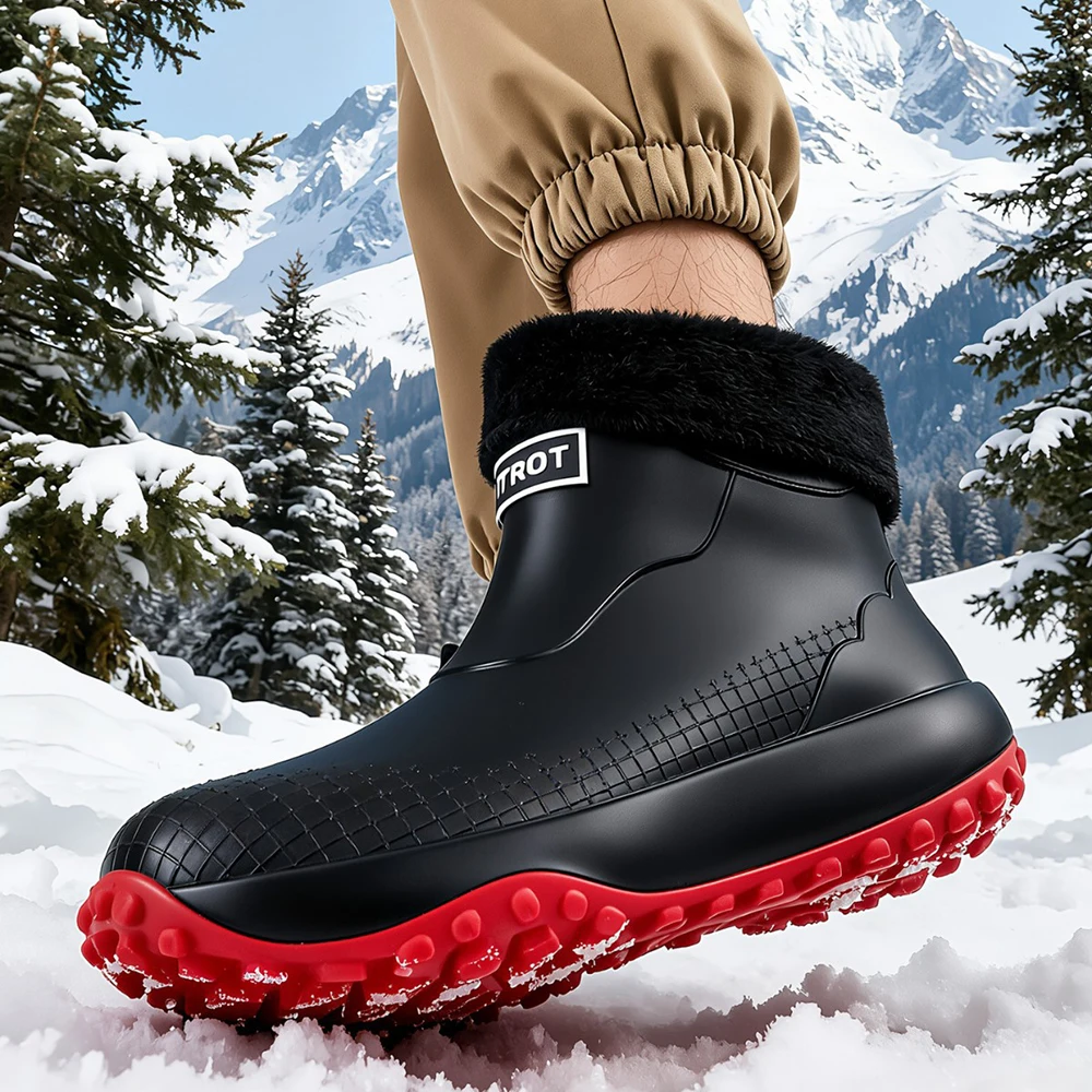 Trendy Waterproof Men's Hoes Fashionable Men Low Cut Anti Slip Rain Shoes One Foot Water Shoes Outdoor Water Wading Rubber Shoes
Trendy Waterproof Men's Hoes Fashionable Men Low Cut Anti Slip Rain Shoes One Foot Water Shoes Outdoor Water Wading Rubber Shoes