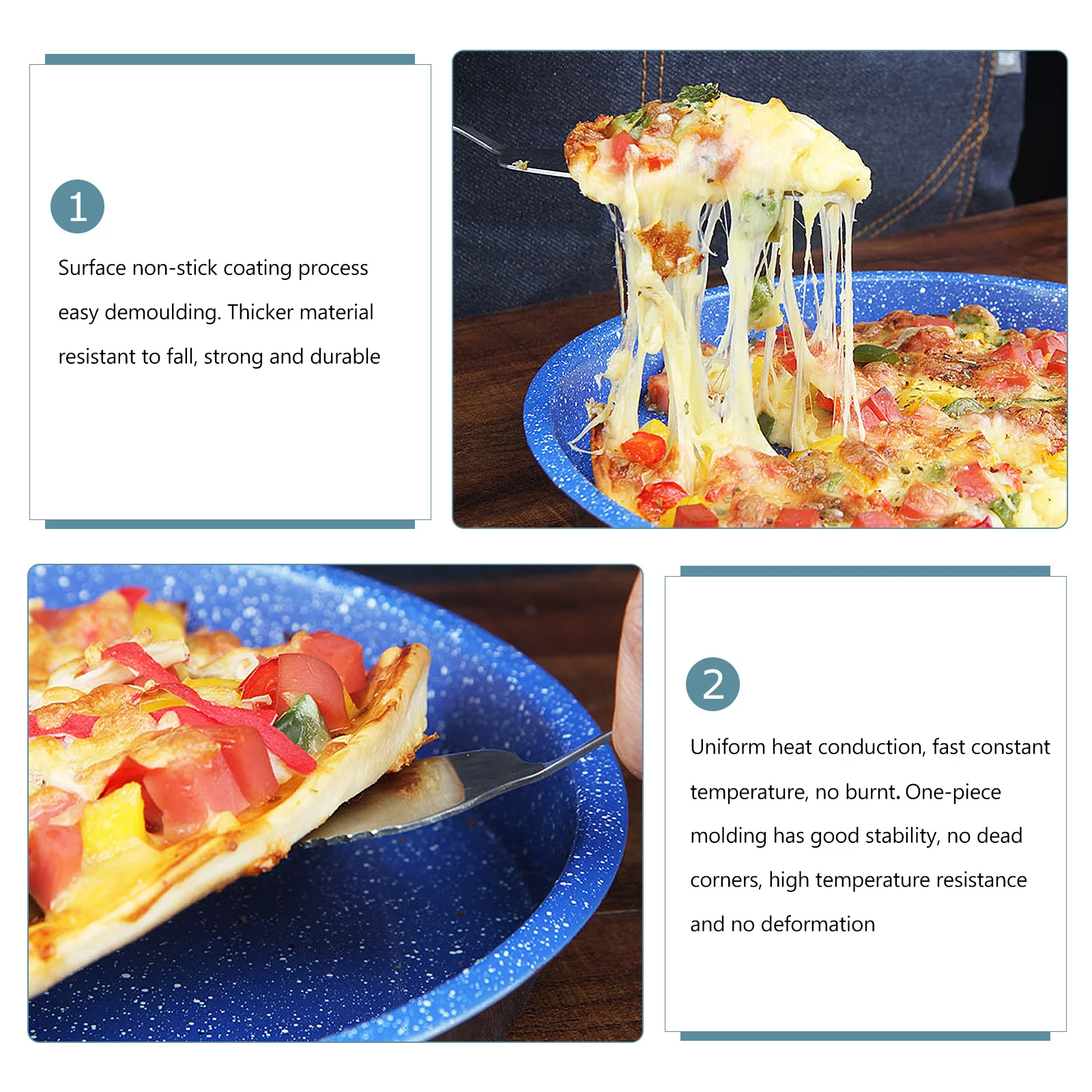 Stainless Steel Pizza Pan Baking Tray Bakeware Mold 304 Oven Pans for Grill Serving Plate 
Stainless Steel Pizza Pan Baking Tray Bakeware Mold 304 Oven Pans for Grill Serving Plate