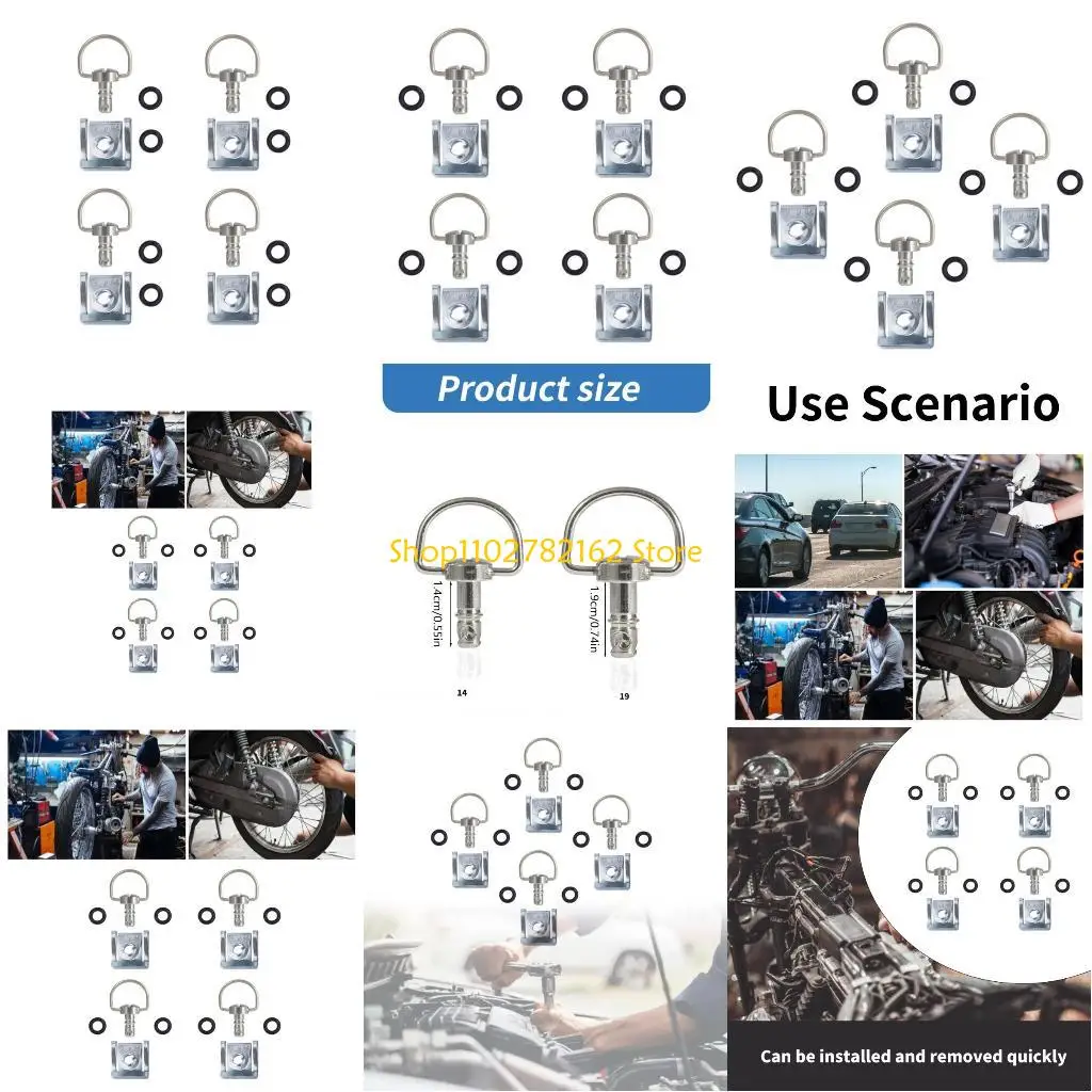 547B Motorcycle Quick Release Race Fasteners 1/4 Turn 14mm 19mm D-Rings Race Fairing Fastener Bolts Screws
547B Motorcycle Quick Release Race Fasteners 1/4 Turn 14mm 19mm D-Rings Race Fairing Fastener Bolts Screws
