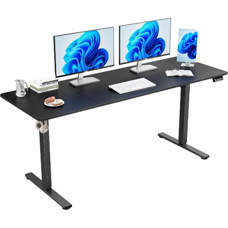 Electric Standing Desk, 67" x 23.6" Height Adjustable Sit Stand Desk with Splice Board for Home Office, Computer Table Memory
Electric Standing Desk, 67" x 23.6" Height Adjustable Sit Stand Desk with Splice Board for Home Office, Computer Table Memory