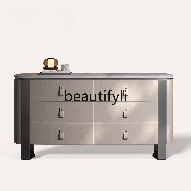 Light luxury six-bucket cabinet, bedroom wall storage cabinet, high-end rock slab living room dining side cabinetQ
Light luxury six-bucket cabinet, bedroom wall storage cabinet, high-end rock slab living room dining side cabinetQ
