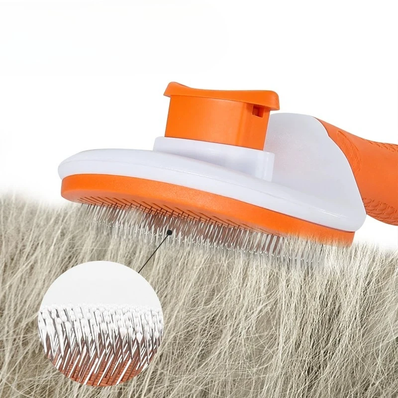 Cat and dog comb comb artifact cat hair cleaning pet cat and dog hair one-click hair removal pet steel
Cat and dog comb comb artifact cat hair cleaning pet cat and dog hair one-click hair removal pet steel