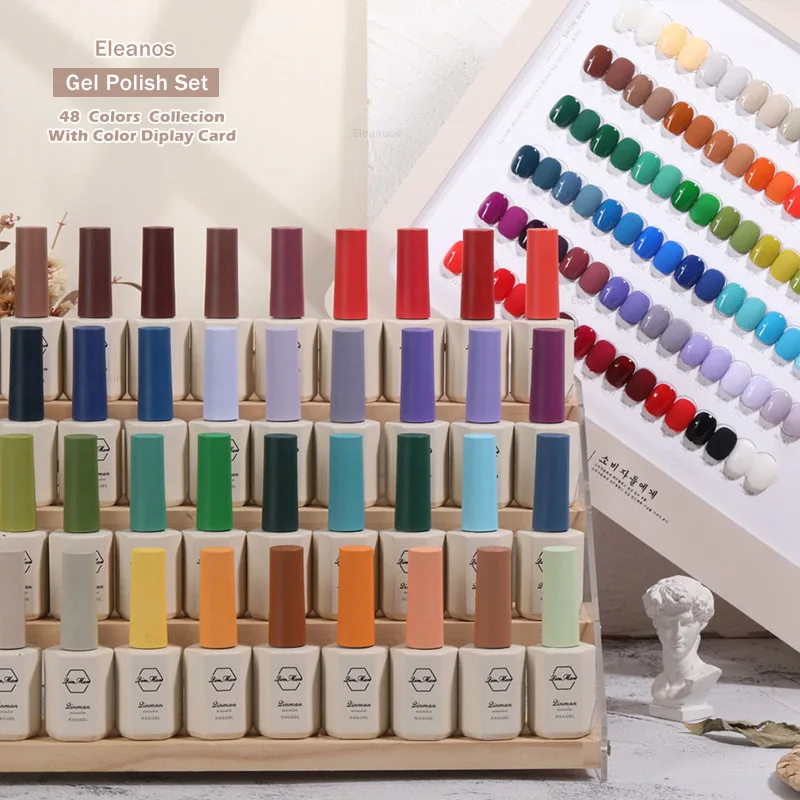 Eleanos 48pcs Gel Polish Set 15ml Korean Style Nail Gel 48 Colors Collection Need Base Top Coat Wholesale Soak Off UV Gel Kit
Eleanos 48pcs Gel Polish Set 15ml Korean Style Nail Gel 48 Colors Collection Need Base Top Coat Wholesale Soak Off UV Gel Kit