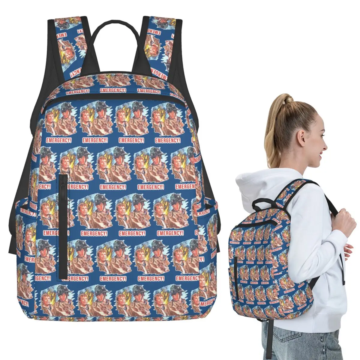 Emergency TV Show DeSoto And Gage Backpack Student BookBag Children School Bag Laptop Shoulder Bags Men Women
Emergency TV Show DeSoto And Gage Backpack Student BookBag Children School Bag Laptop Shoulder Bags Men Women