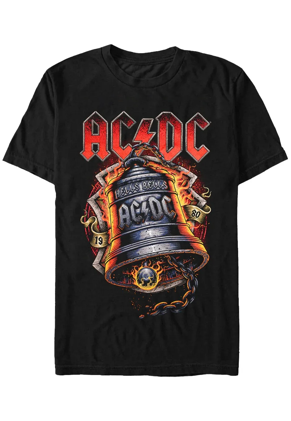 ACDC Hells Bells Flames Clothing Peripheral Pattern Printing Summer Luxury Brand Cotton Men's and Women's T-Shirts Short Sleeves
ACDC Hells Bells Flames Clothing Peripheral Pattern Printing Summer Luxury Brand Cotton Men's and Women's T-Shirts Short Sleeves