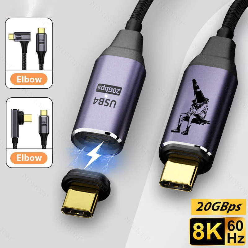 PSDA LED USB C to Type C Magnetic Cable USB4 20Gbps 8K@60Hz PD 100W 5A Fast Charging Data Cord for Macbook Pro HD Video
PSDA LED USB C to Type C Magnetic Cable USB4 20Gbps 8K@60Hz PD 100W 5A Fast Charging Data Cord for Macbook Pro HD Video