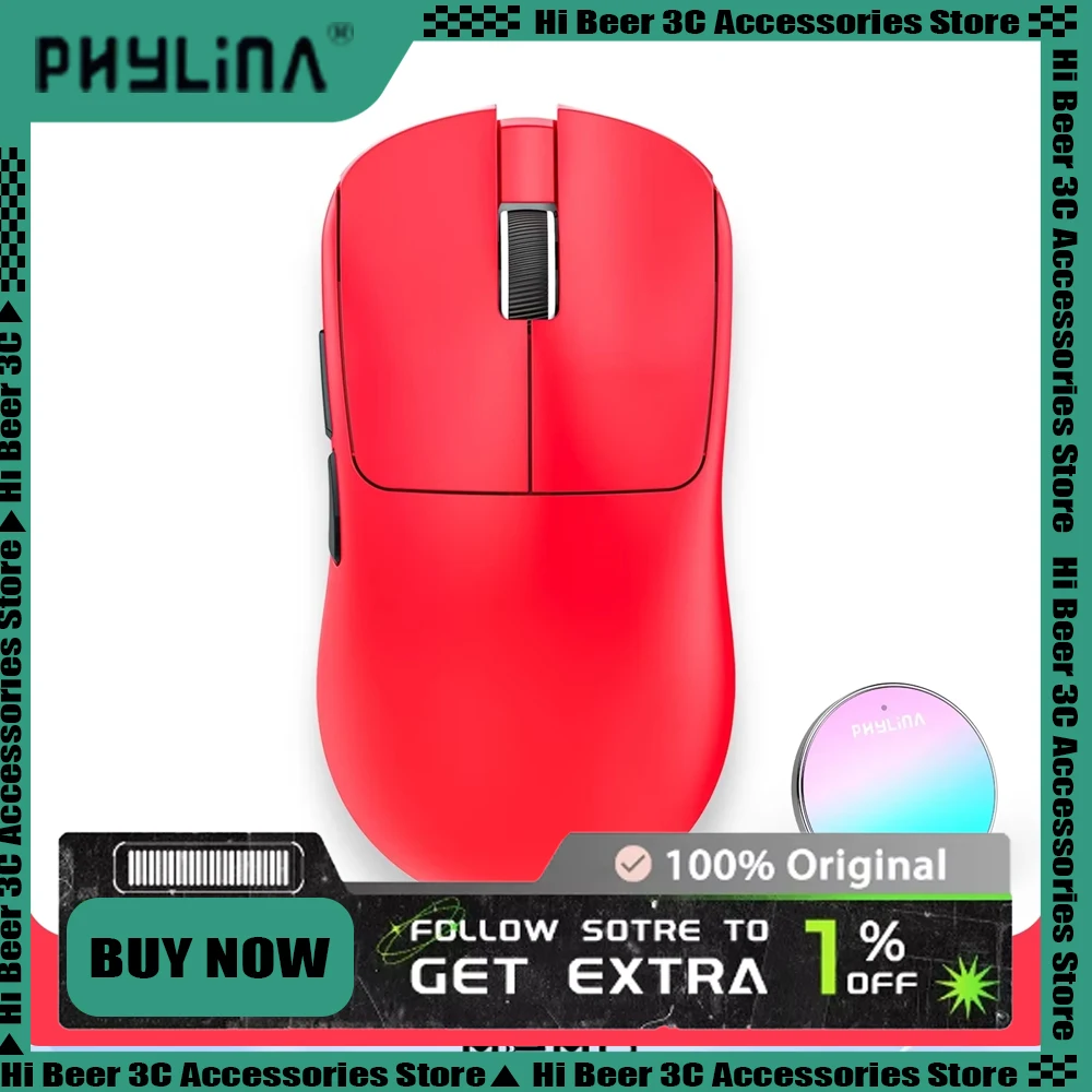 New PHYLINA S480 8K Mouse Wireless PAW3950 PAW3395 Lightweight Esports Gaming Mouse Customise Computer Office Accessories Gifts
New PHYLINA S480 8K Mouse Wireless PAW3950 PAW3395 Lightweight Esports Gaming Mouse Customise Computer Office Accessories Gifts