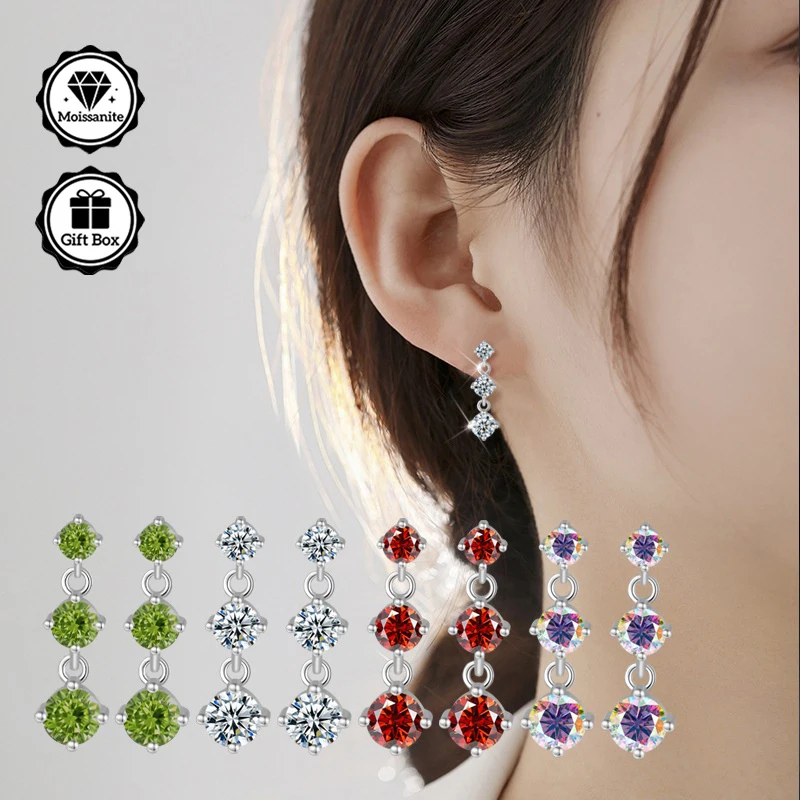 LAMVOICE 1.8 carat moissanite needles, gift for daughte, needles for women,hypoallergenic earrings, gift for families
LAMVOICE 1.8 carat moissanite needles, gift for daughte, needles for women,hypoallergenic earrings, gift for families