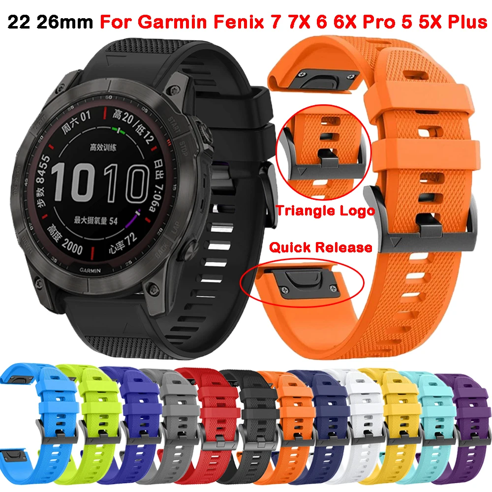 Быстросъемный ремешок для смарт-часов Garmin Fenix 7 7X 6 6X Pro 5 5X Plus Epix Enduro 2 22 26 мм
Быстросъемный ремешок для смарт-часов Garmin Fenix 7 7X 6 6X Pro 5 5X Plus Epix Enduro 2 22 26 мм