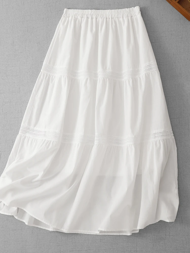 Korean High Waist A-Line Skirt Lace Women's Elegant Versatile Midi Skirt Commute Style Casual Scene Pear Shape Summer Skirt
Korean High Waist A-Line Skirt Lace Women's Elegant Versatile Midi Skirt Commute Style Casual Scene Pear Shape Summer Skirt