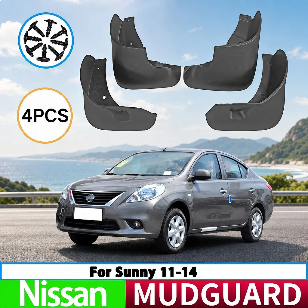 For Nissan Sunny 11-14 Mud Flaps Splash Guards Front Rear Wheel Fender 4pcs Auto Parts
For Nissan Sunny 11-14 Mud Flaps Splash Guards Front Rear Wheel Fender 4pcs Auto Parts