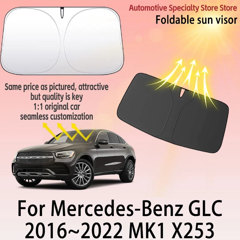 For Mercedes-Benz GLC X253 2016~2022 Front Windshield Sunshade Privacy curtain Car Heat Sun Visor High quality Auto Accessories
For Mercedes-Benz GLC X253 2016~2022 Front Windshield Sunshade Privacy curtain Car Heat Sun Visor High quality Auto Accessories
