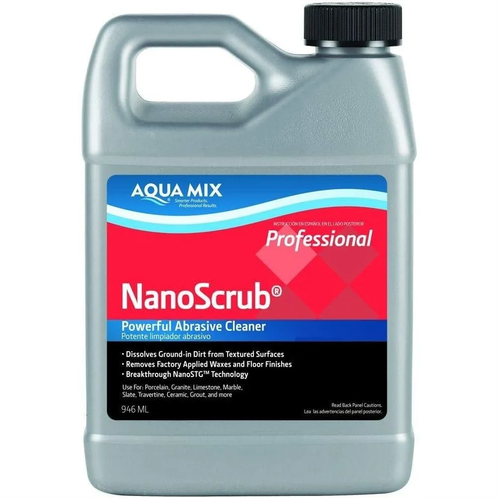Aqua Mix Nanoscrub Abrasive Cleaner Quart 32 oz for Tough Stains, Wax, Grout Haze
Aqua Mix Nanoscrub Abrasive Cleaner Quart 32 oz for Tough Stains, Wax, Grout Haze