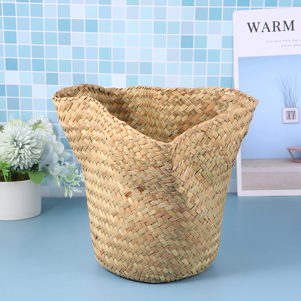 H made Woven Flower Basket Storage Suitable Hydroponic Decor Balcony Living Room Pastoral Style Pot Basket
H made Woven Flower Basket Storage Suitable Hydroponic Decor Balcony Living Room Pastoral Style Pot Basket