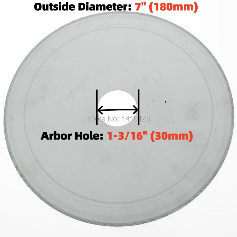 7" inch Super-Thin Arbor Hole 30mm Rim 0.65mm Diamond Lapidary Saw Blade Cutting Disc Saving in Material for Jewelry Gems Agate
7" inch Super-Thin Arbor Hole 30mm Rim 0.65mm Diamond Lapidary Saw Blade Cutting Disc Saving in Material for Jewelry Gems Agate
