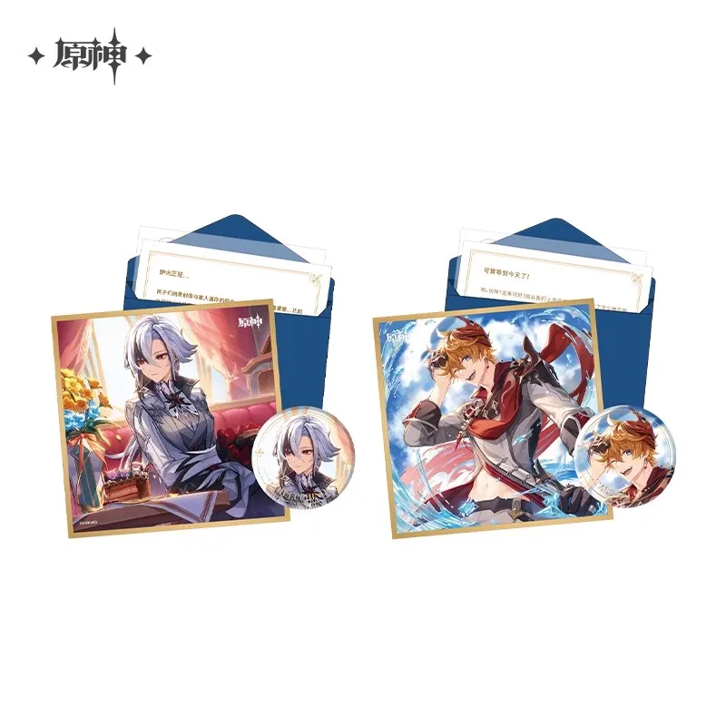 Official Genshin Impact Genuine Anime The Day of Destiny Series Game Peripheral Set Yugioh Postcard Tartaglia Arlecchino Gift
Official Genshin Impact Genuine Anime The Day of Destiny Series Game Peripheral Set Yugioh Postcard Tartaglia Arlecchino Gift
