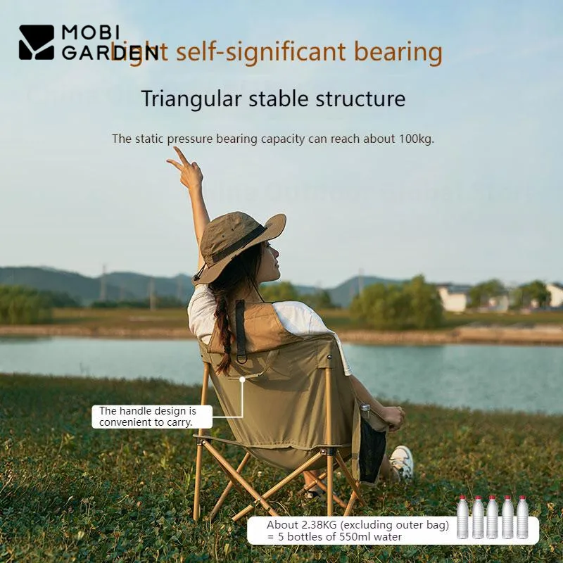 MOBI GARDEN Camping chair Aluminium Alloy Lightweig Outdoor Picnic Fishing Beach Backrest Moon Chair Portable Bearing 120kg
MOBI GARDEN Camping chair Aluminium Alloy Lightweig Outdoor Picnic Fishing Beach Backrest Moon Chair Portable Bearing 120kg