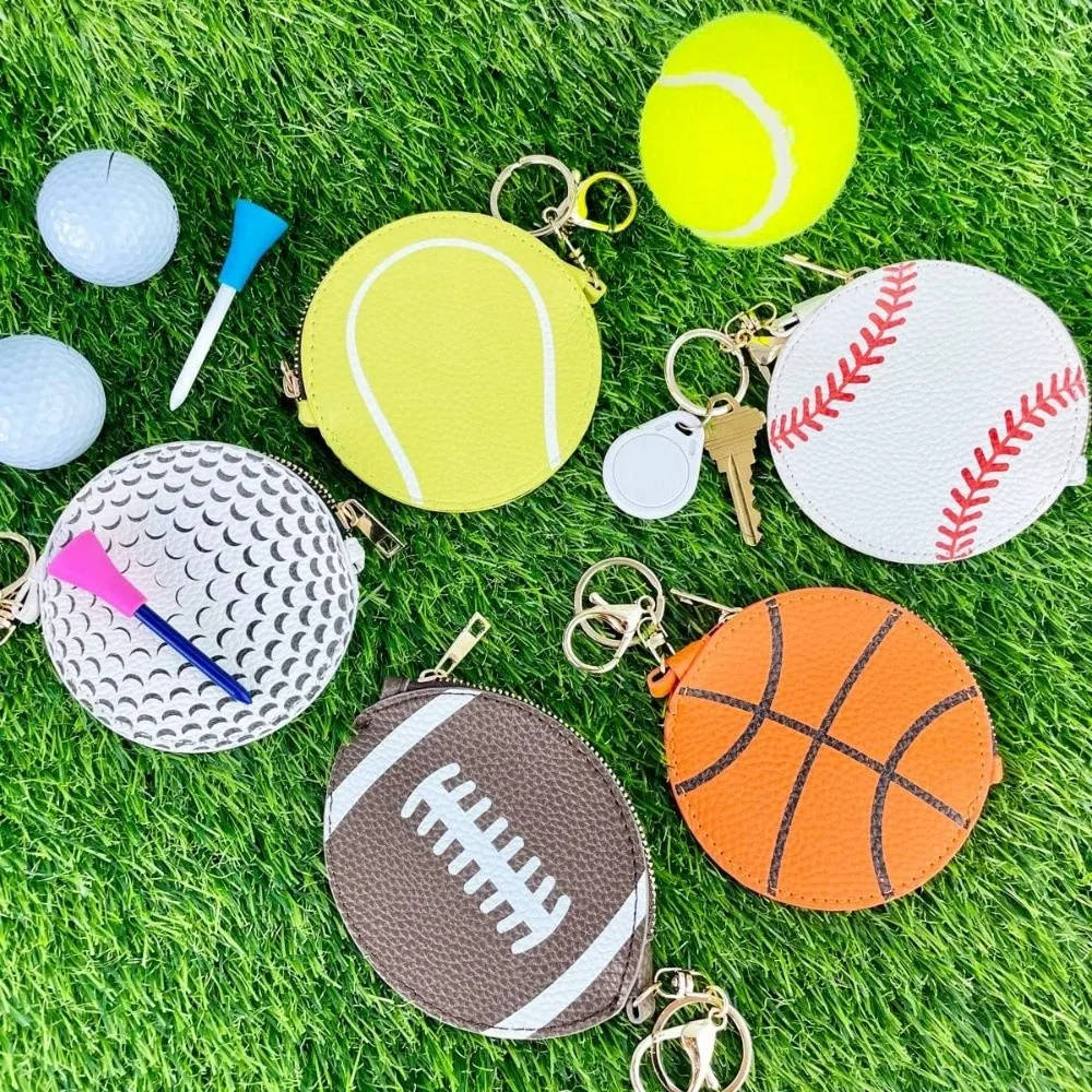 Creative PU Leather Sports Keychain Wallet Waterproof Ball Shaped Ball Shaped Coin Purse Sporty Coin Purse Daily
Creative PU Leather Sports Keychain Wallet Waterproof Ball Shaped Ball Shaped Coin Purse Sporty Coin Purse Daily