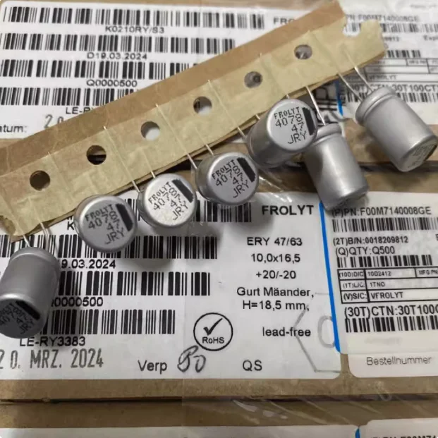 20pcs/lot German FROLYT ERY series 63V 47UF audio electrolytic capacitor 10*16mm free shipping
20pcs/lot German FROLYT ERY series 63V 47UF audio electrolytic capacitor 10*16mm free shipping
