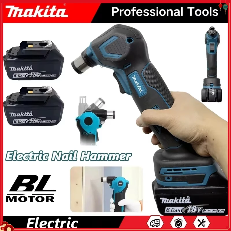 Makita Electric Hammer Drill Cordless Auto Hammer Palm Nailer Woodworking Power Tools for DEWALT/Milwaukee 18V Battery
Makita Electric Hammer Drill Cordless Auto Hammer Palm Nailer Woodworking Power Tools for DEWALT/Milwaukee 18V Battery