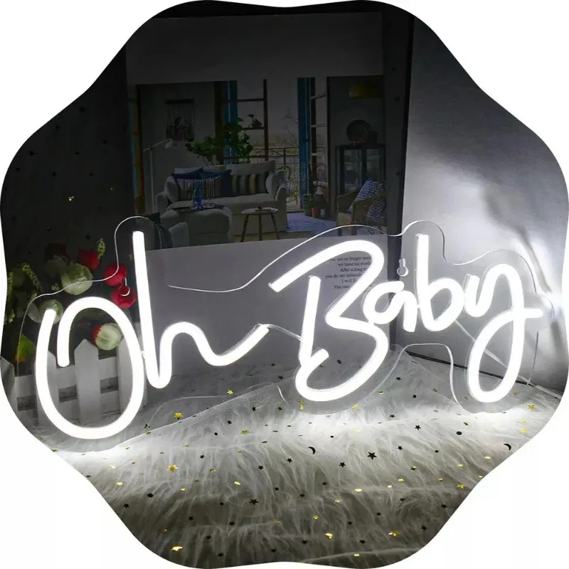 Неоновая вывеска «Oh Baby», светодиодный настенный светильник с регулировкой яркости через USB, декор для детской комнаты, украшение на день рождения ребенка, идеальный подарок для молодых родителей и малыша
Неоновая вывеска «Oh Baby», светодиодный настенный светильник с регулировкой яркости через USB, декор для детской комнаты, украшение на день рождения ребенка, идеальный подарок для молодых родителей и малыша