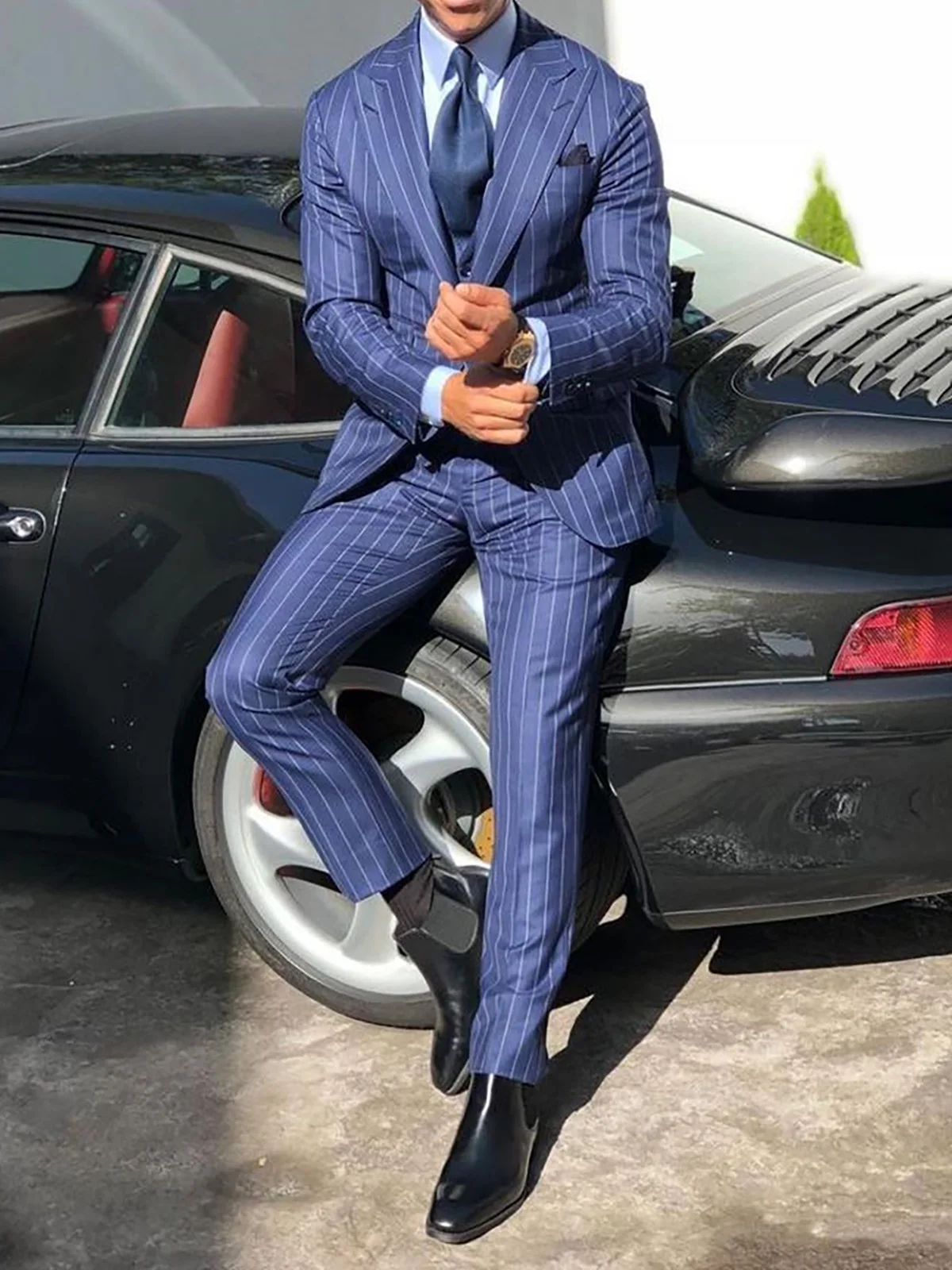 ANNIEBRITNEY Slim Fit Stripe Suits for Men Navy Blue Peaked Lapel Business Man Suit Traje De Hombre Terno Casamento Men Suits
ANNIEBRITNEY Slim Fit Stripe Suits for Men Navy Blue Peaked Lapel Business Man Suit Traje De Hombre Terno Casamento Men Suits