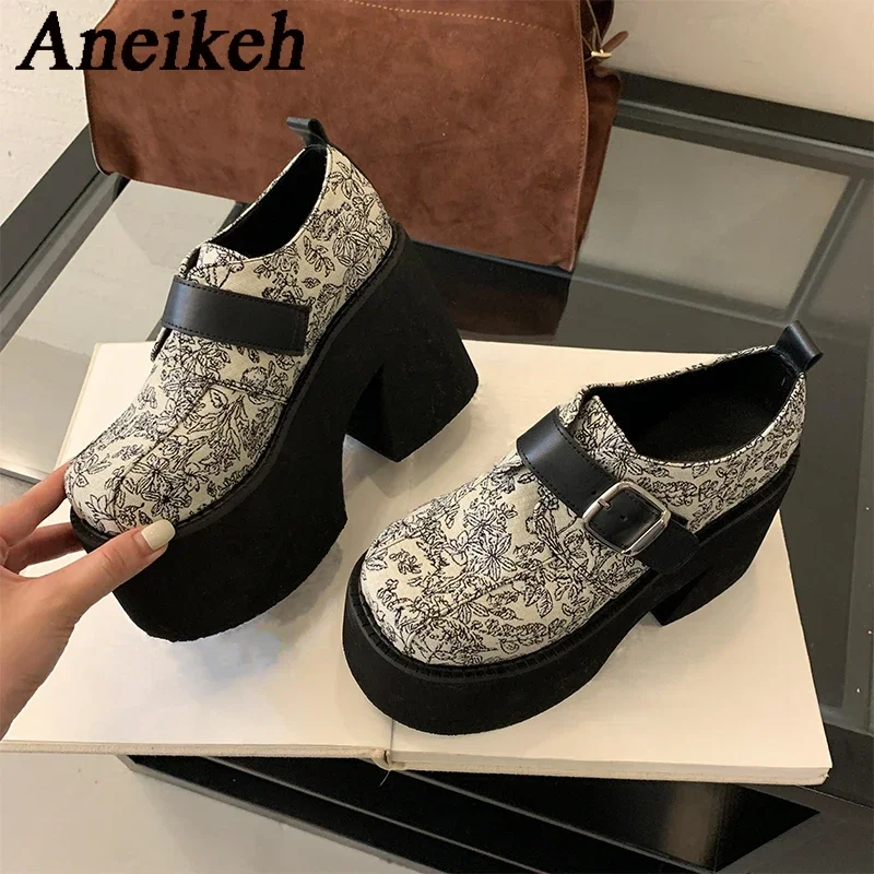 Aneikeh/Новые осенние женские сапоги из искусственной кожи с однотонной толстой подошвой и мелким шитьем, женская обувь с круглым носком и квадратным каблуком для отдыха, с пряжкой и ремешком
Aneikeh/Новые осенние женские сапоги из искусственной кожи с однотонной толстой подошвой и мелким шитьем, женская обувь с круглым носком и квадратным каблуком для отдыха, с пряжкой и ремешком