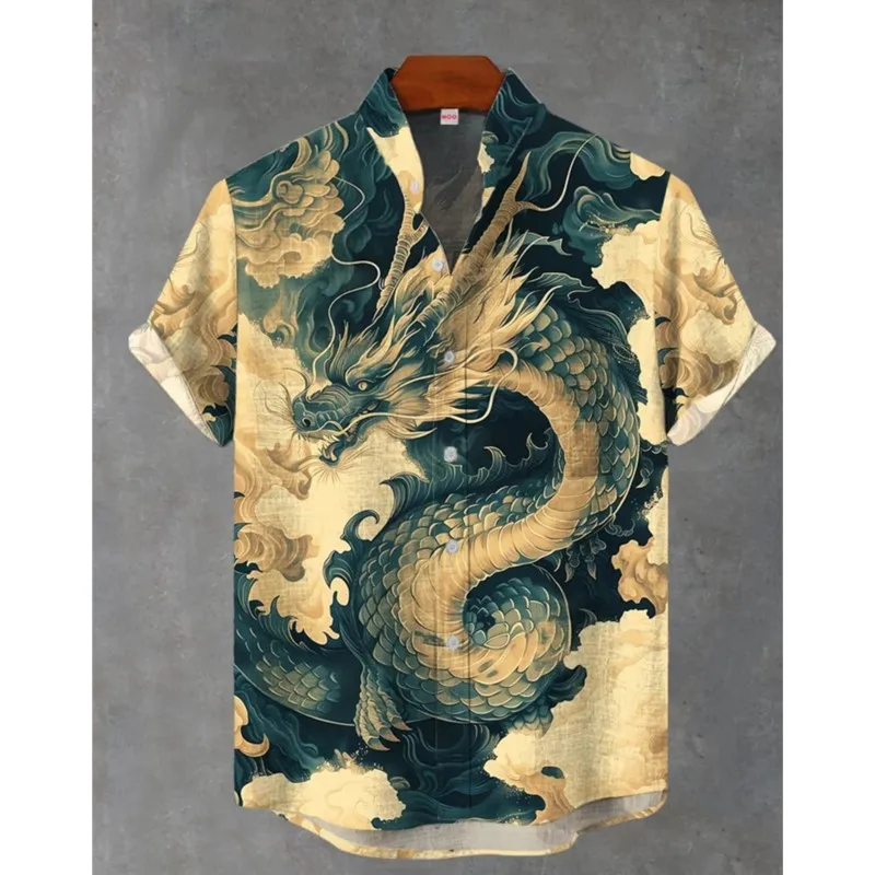3D Printed Shenlong Ukiyo-e Cat Pattern Men's Linen Shirt Summer Casual Short Sleeved Top Men's Shirt Men's Streetwear
3D Printed Shenlong Ukiyo-e Cat Pattern Men's Linen Shirt Summer Casual Short Sleeved Top Men's Shirt Men's Streetwear