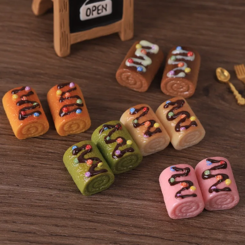 3pcs Mini Swiss Roll Cake Rainbow Beans Simulation Food Resin Miniature Accessories Dollhouse Kitchen Home Decor Decoration
3pcs Mini Swiss Roll Cake Rainbow Beans Simulation Food Resin Miniature Accessories Dollhouse Kitchen Home Decor Decoration