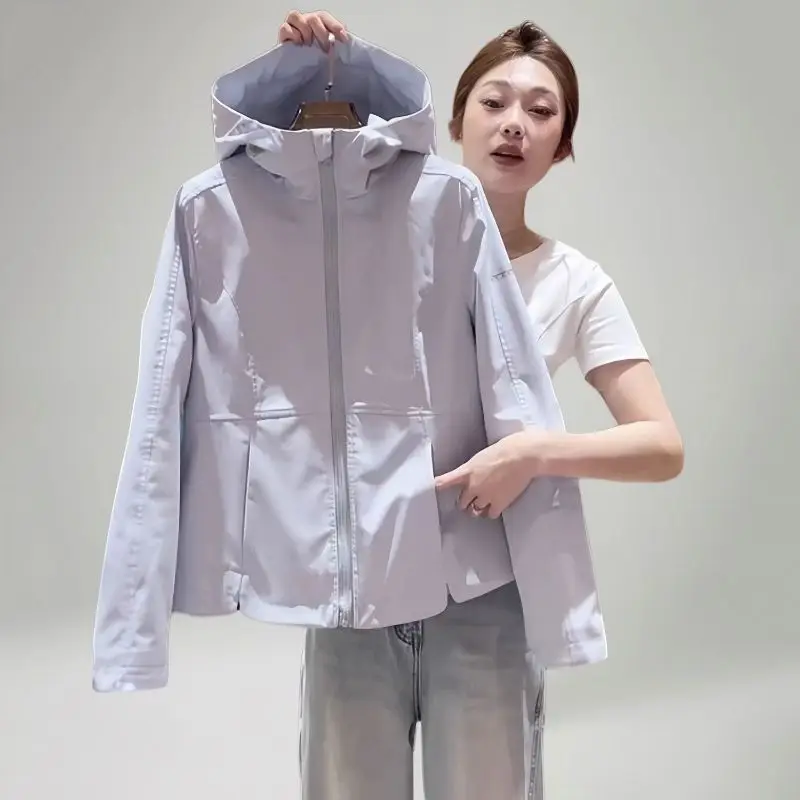 Hooded Jacket Women's Spring Autumn 2026New Fashion Coat Lady Casual Plus Size Outerwear Temperament Slim Overwear Female Blouse
Hooded Jacket Women's Spring Autumn 2026New Fashion Coat Lady Casual Plus Size Outerwear Temperament Slim Overwear Female Blouse