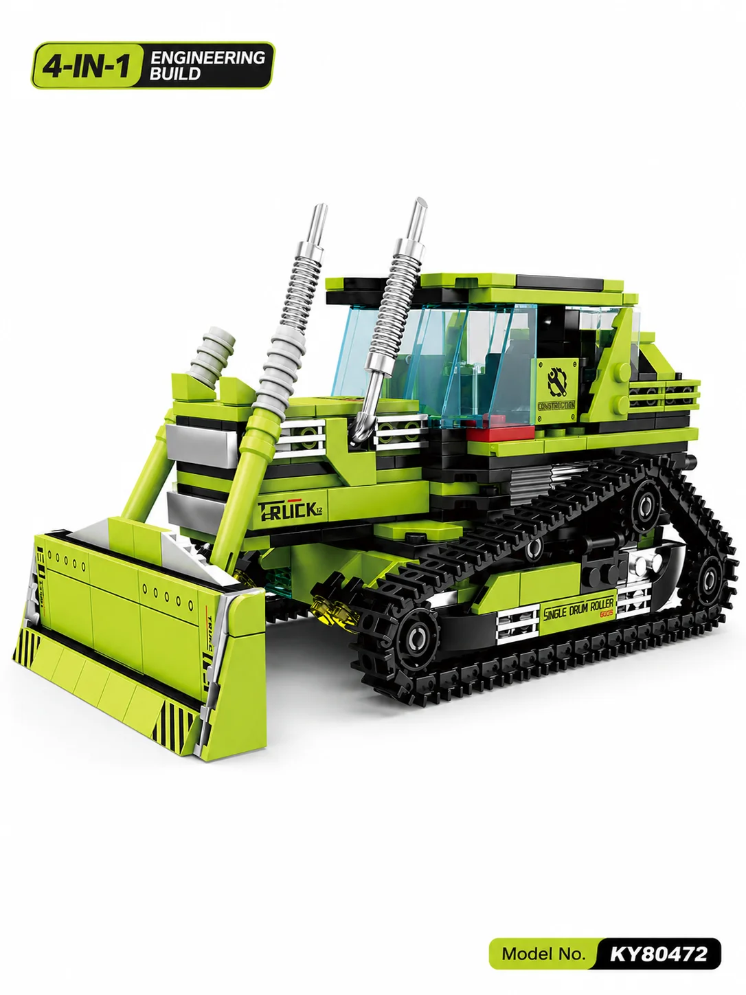 4-in-1 Heavy Bulldozer Building Blocks Set, Transforming Construction Vehicle Engineering Toy for Kids, English Version
4-in-1 Heavy Bulldozer Building Blocks Set, Transforming Construction Vehicle Engineering Toy for Kids, English Version