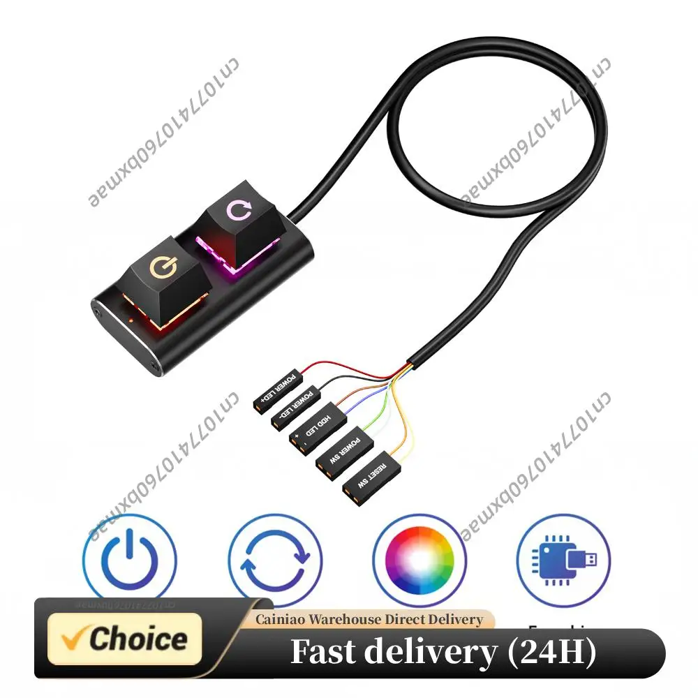 2m Extended Desktop Power Button with LED Light Mechanical Power Switch for Easy External Remote Start PC Motherboard
2m Extended Desktop Power Button with LED Light Mechanical Power Switch for Easy External Remote Start PC Motherboard
