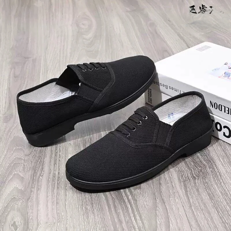 Black Breathable Canvas Shoes Men's Anti-slip Wear-resistant 87 Style Slip-on Mid-aged And Elderly Father Work Shoes Soft Bot...
Black Breathable Canvas Shoes Men's Anti-slip Wear-resistant 87 Style Slip-on Mid-aged And Elderly Father Work Shoes Soft Bot...