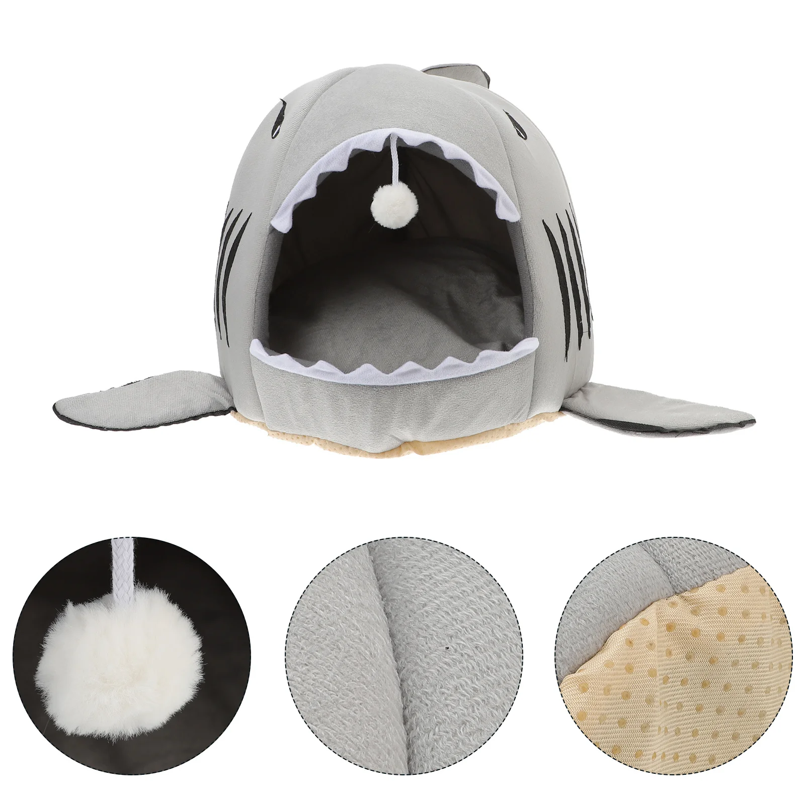 S (Grey) Pet Warm House Shark Shape Bed for Cats Dogs Small Pets Comfortable Shelter Cozy Sleeping Nest Pet Bed House
S (Grey) Pet Warm House Shark Shape Bed for Cats Dogs Small Pets Comfortable Shelter Cozy Sleeping Nest Pet Bed House