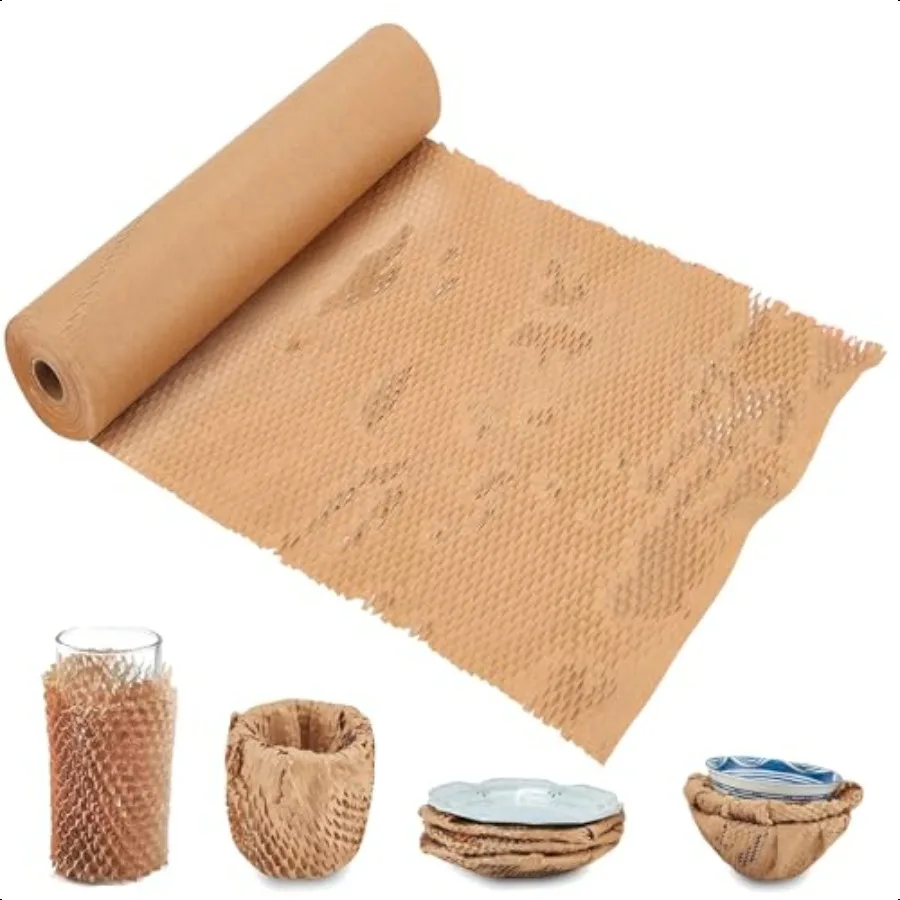 Honeycomb Packing Paper 15 x 300' Packing Paper Substitute Alternative for Bubble Cushioning Wrap for Moving Shipping Packaging 
Honeycomb Packing Paper 15 x 300' Packing Paper Substitute Alternative for Bubble Cushioning Wrap for Moving Shipping Packaging