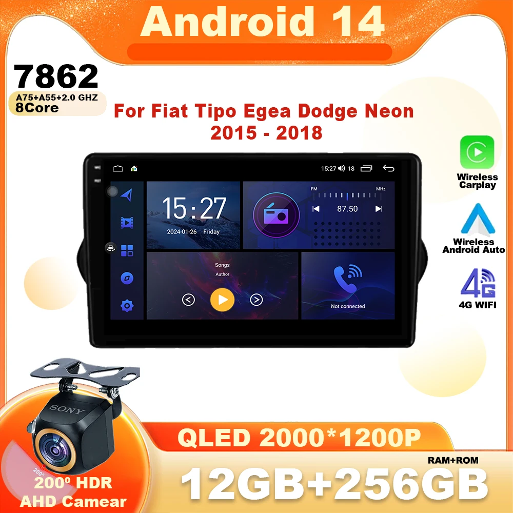Android 14 Car Radio For Fiat Tipo Egea Dodge Neon 2015 2016 2017 2018 Multimedia Player GPS Navigation Video Stereo Head Unit
Android 14 Car Radio For Fiat Tipo Egea Dodge Neon 2015 2016 2017 2018 Multimedia Player GPS Navigation Video Stereo Head Unit