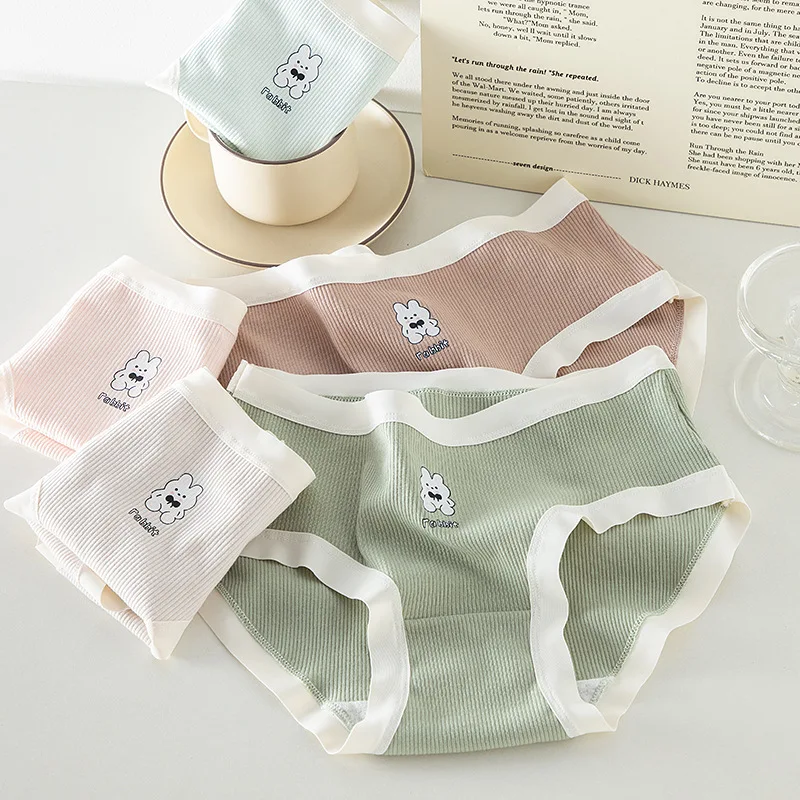 New Spring 5Pcs/Lot Women's Cotton Underwear Girls' Cute Cartoon Briefs Mid Waist Underpants Soft Panties Female Lingerie
New Spring 5Pcs/Lot Women's Cotton Underwear Girls' Cute Cartoon Briefs Mid Waist Underpants Soft Panties Female Lingerie