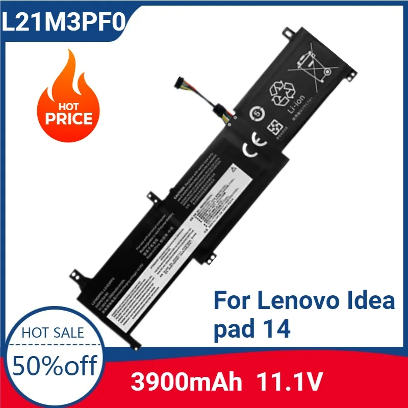 11.1V 3900mAh Laptop Battery L21M3PF0 For Lenovo Ideapad 14 ALC7 15 IAU7 V15 G2-ITL Series L21D3PF0 L21C3PF0 L21L3PF0 L21M3PF1
11.1V 3900mAh Laptop Battery L21M3PF0 For Lenovo Ideapad 14 ALC7 15 IAU7 V15 G2-ITL Series L21D3PF0 L21C3PF0 L21L3PF0 L21M3PF1
