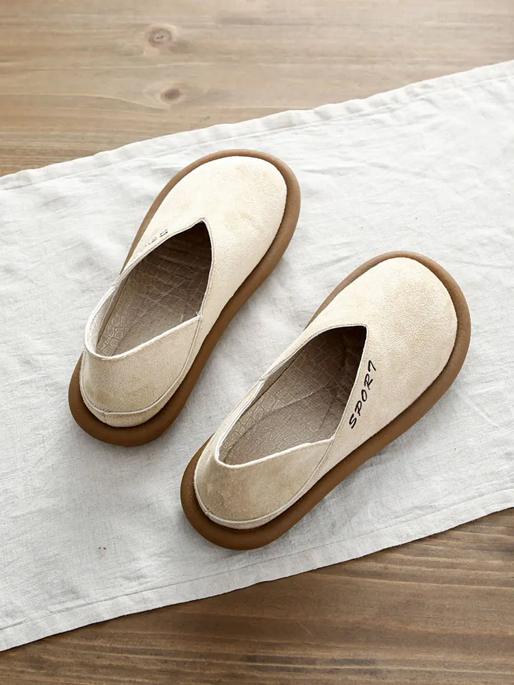 Retro Forest System Women's Slip-On Flat Bottom Shoes Two-Way Wear Bean Bean Lazy Grandmother Casual Big Head Shoes
Retro Forest System Women's Slip-On Flat Bottom Shoes Two-Way Wear Bean Bean Lazy Grandmother Casual Big Head Shoes
