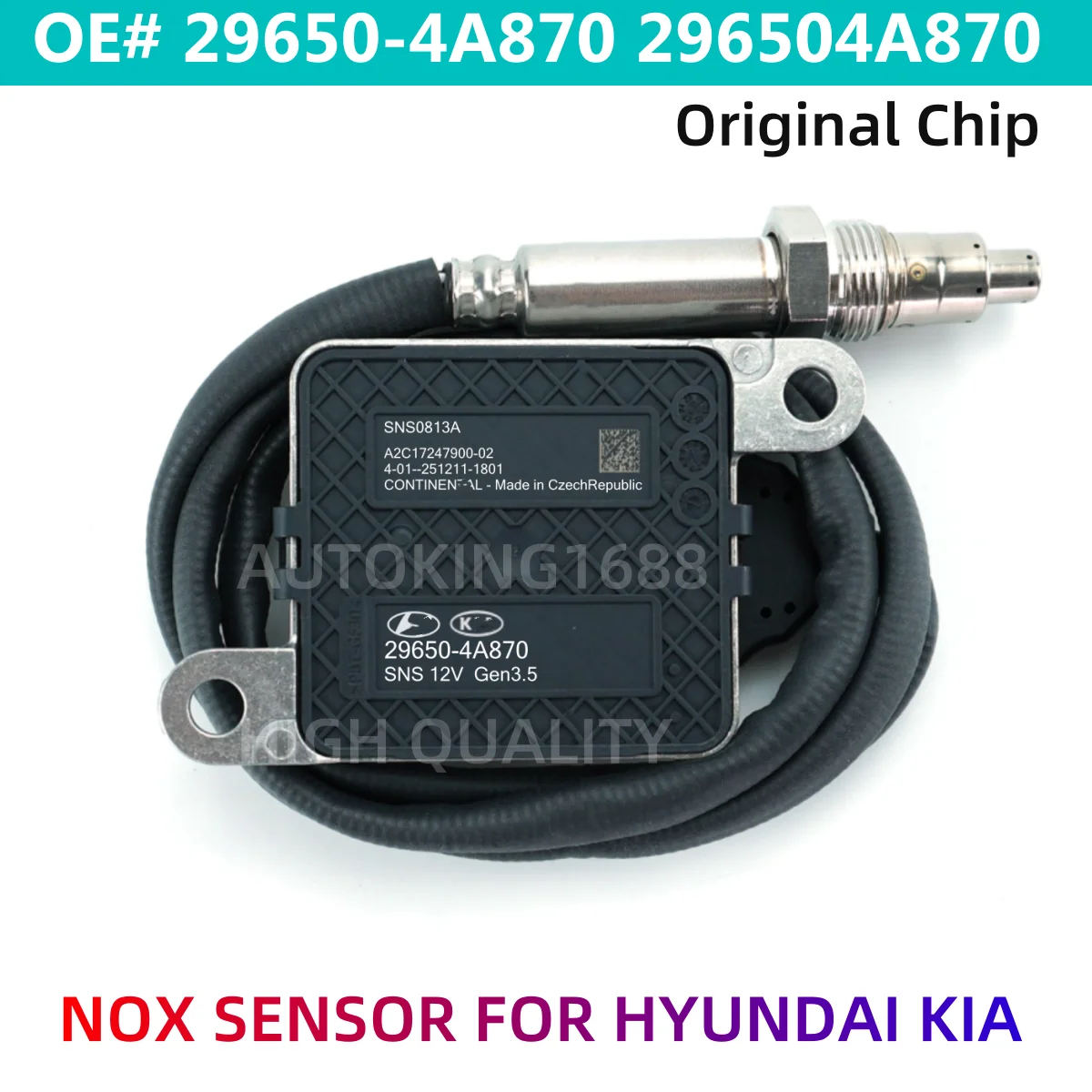 29650-4A870 29650 4A870 296504A870 Оригинальный НОВЫЙ датчик оксида азота (NOx) для Hyundai Kia Sportage 12V
29650-4A870 29650 4A870 296504A870 Оригинальный НОВЫЙ датчик оксида азота (NOx) для Hyundai Kia Sportage 12V
