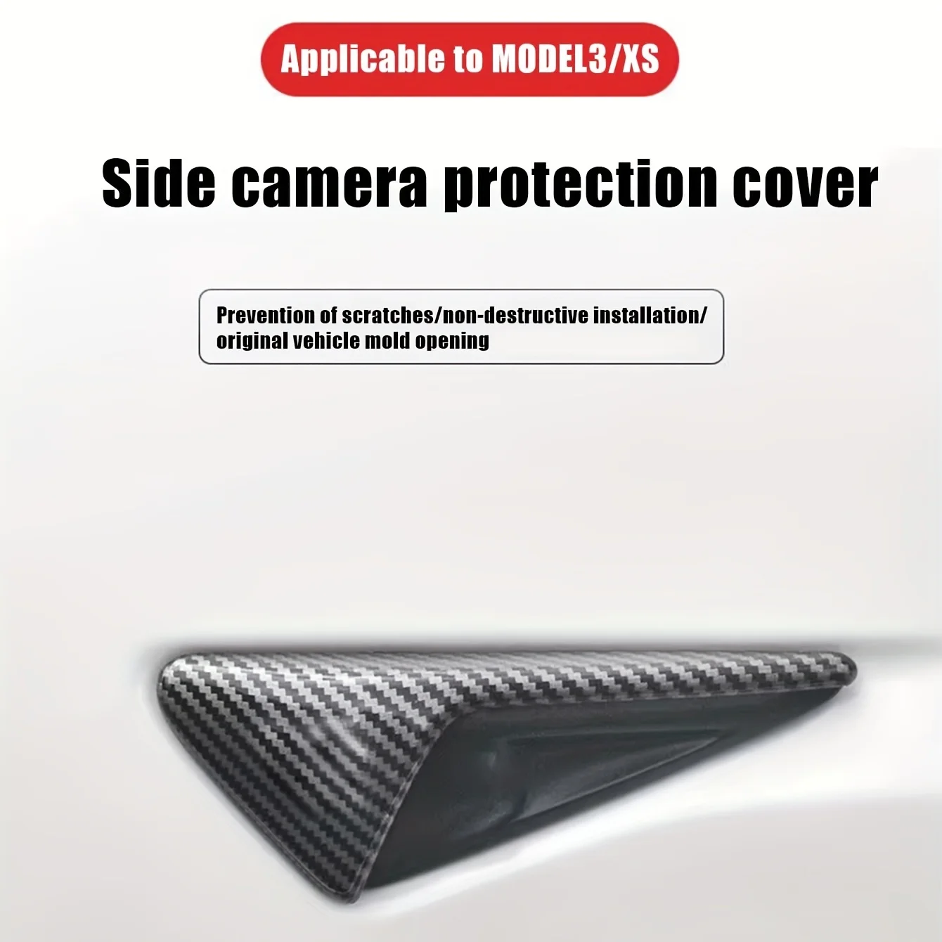 2 pcs Side Camera Protector Cover for Tesla Model 3/XS Turn Signal Carbon Fiber Fender Cover On The Side Car Accessories
2 pcs Side Camera Protector Cover for Tesla Model 3/XS Turn Signal Carbon Fiber Fender Cover On The Side Car Accessories