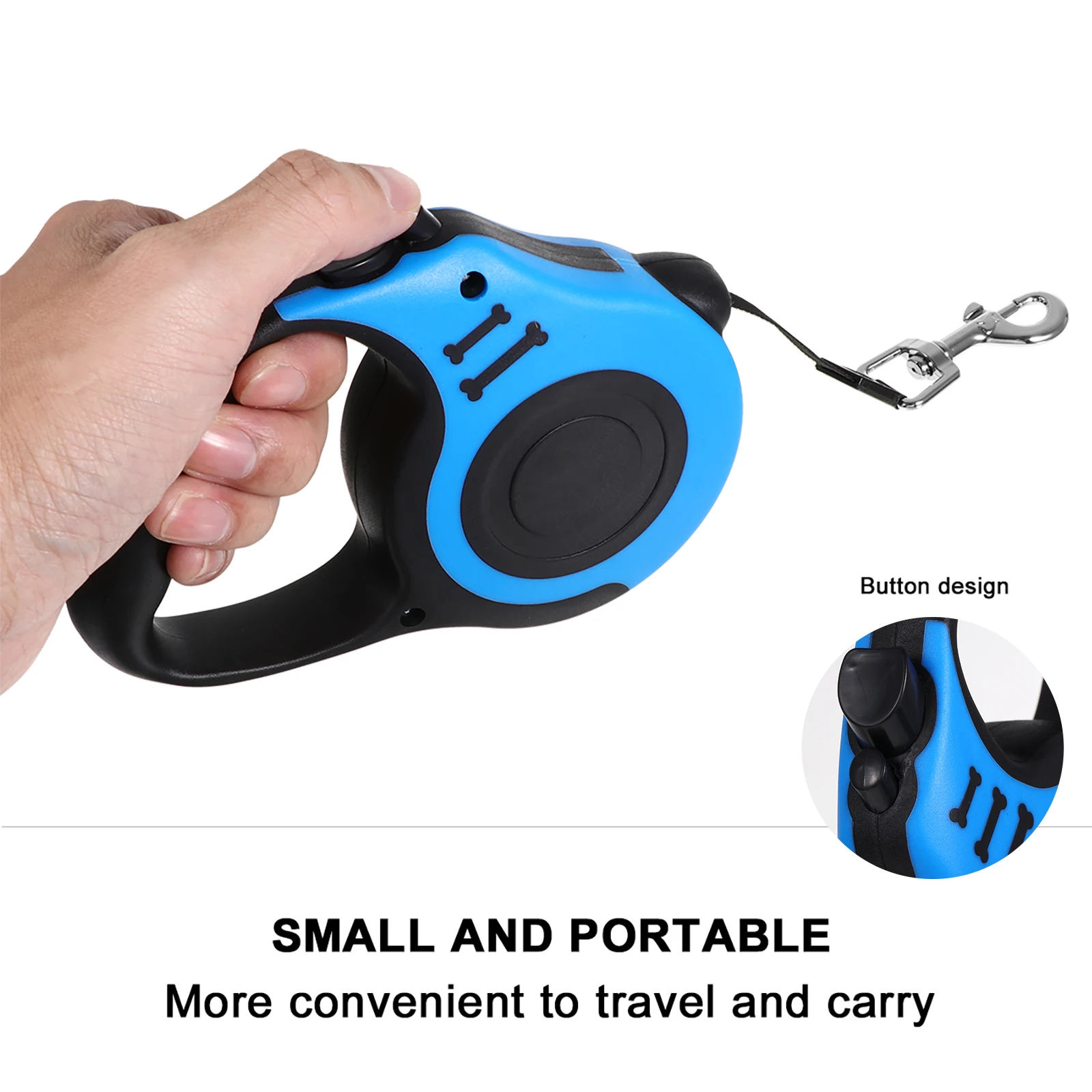 Retractable Automatic Pet Traction Rope Sturdy ABS Case Comfortable Hand Control Dog Leash Training Supplies 
Retractable Automatic Pet Traction Rope Sturdy ABS Case Comfortable Hand Control Dog Leash Training Supplies