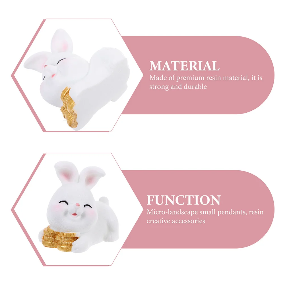 10pcs Resin Small Bunny Resin Rabbit Decorations Decor For Zodiac Year Desktop Statues Miniature Animal Ornament
10pcs Resin Small Bunny Resin Rabbit Decorations Decor For Zodiac Year Desktop Statues Miniature Animal Ornament