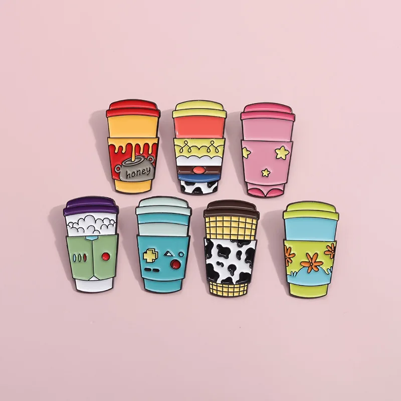 Cute Coffee Enamel Brooch Cat Honey Game Milk Capybara Ice Coffee Star Cat Capybara Cute Coffee Cup Metal Badge Punk Pin Jewelry
Cute Coffee Enamel Brooch Cat Honey Game Milk Capybara Ice Coffee Star Cat Capybara Cute Coffee Cup Metal Badge Punk Pin Jewelry