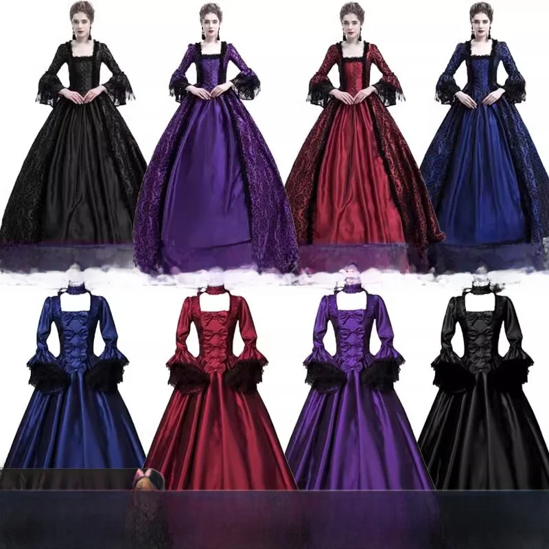 Medieval Women's Skirt Halloween Stage Costume Adult Retro Court Clothes Miss Dress up Clothes Polyester Fiber 100%
Medieval Women's Skirt Halloween Stage Costume Adult Retro Court Clothes Miss Dress up Clothes Polyester Fiber 100%