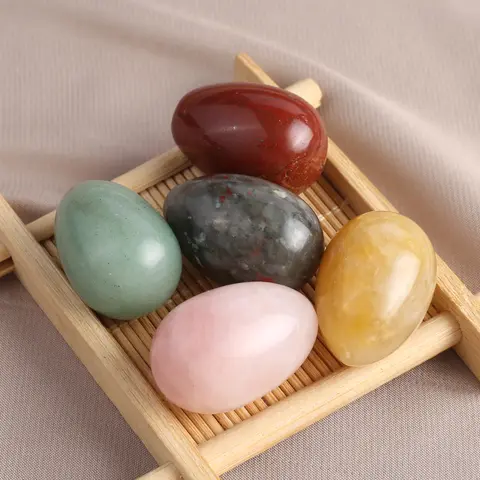 1pc Natural Stone Egg Shape Amethyst Crystal Agate Ornaments Healing Gemstone Tabletop Decoration Home Crafts Accessories