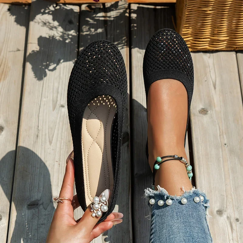 Round Toe Flats for Women Slip on Casual Shoes Office Boat Shoes Soft Sole Loafers New Mesh Shallow Shoe Plus Size Women Shoes
Round Toe Flats for Women Slip on Casual Shoes Office Boat Shoes Soft Sole Loafers New Mesh Shallow Shoe Plus Size Women Shoes
