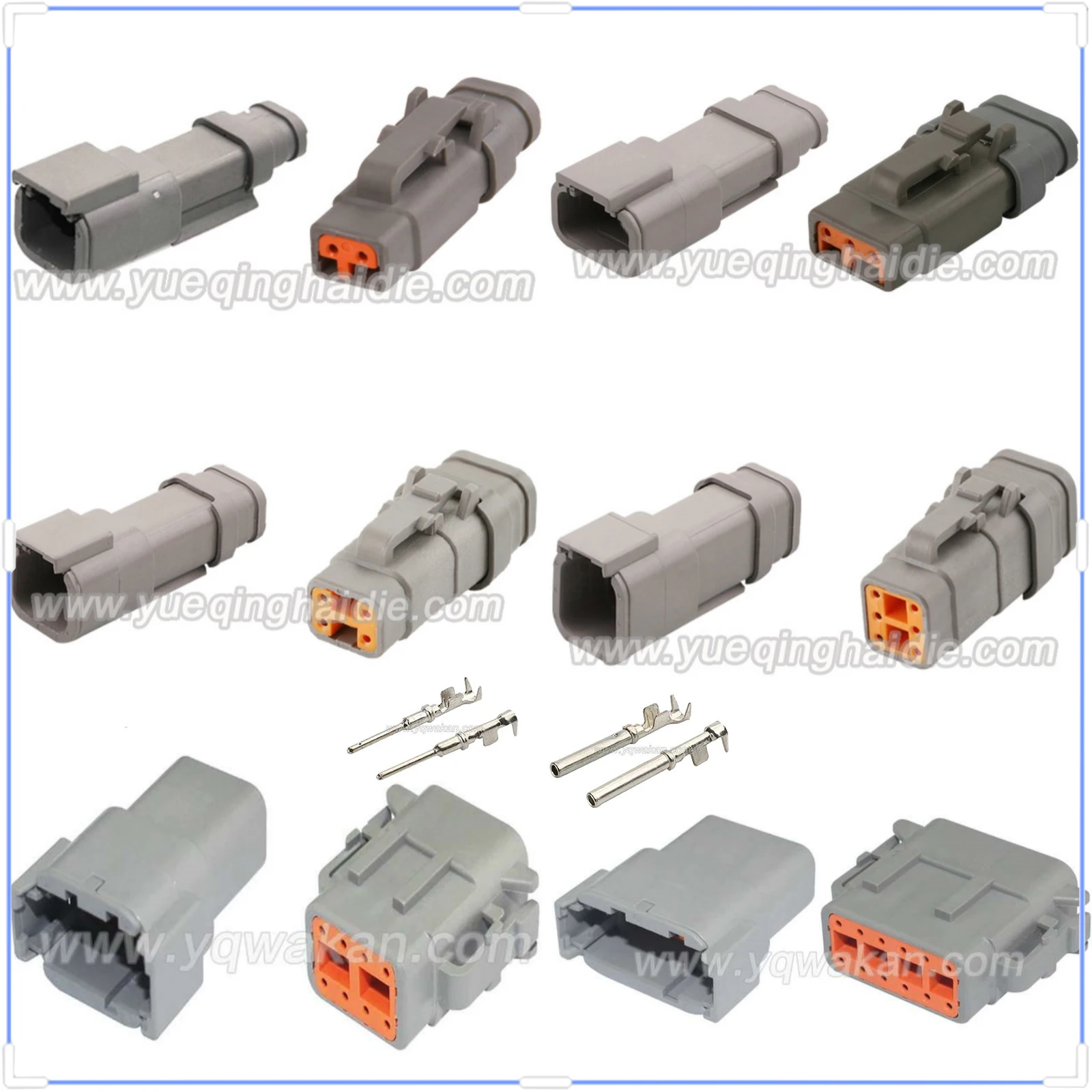 Deutsch DTM 2/3/4/6/8/12Pin Connector Waterproof 1mm Male Female Connectors Wiring Harness Cable Plug DTM06 DTM04 20-24AWG
Deutsch DTM 2/3/4/6/8/12Pin Connector Waterproof 1mm Male Female Connectors Wiring Harness Cable Plug DTM06 DTM04 20-24AWG