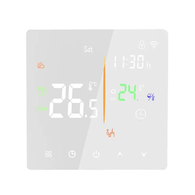 AA94-Tuya Wifi Smart Home Thermostat Programmable Thermostat For House 3A TRV Water Gas Boiler Temperature Touchscreen Control W
AA94-Tuya Wifi Smart Home Thermostat Programmable Thermostat For House 3A TRV Water Gas Boiler Temperature Touchscreen Control W